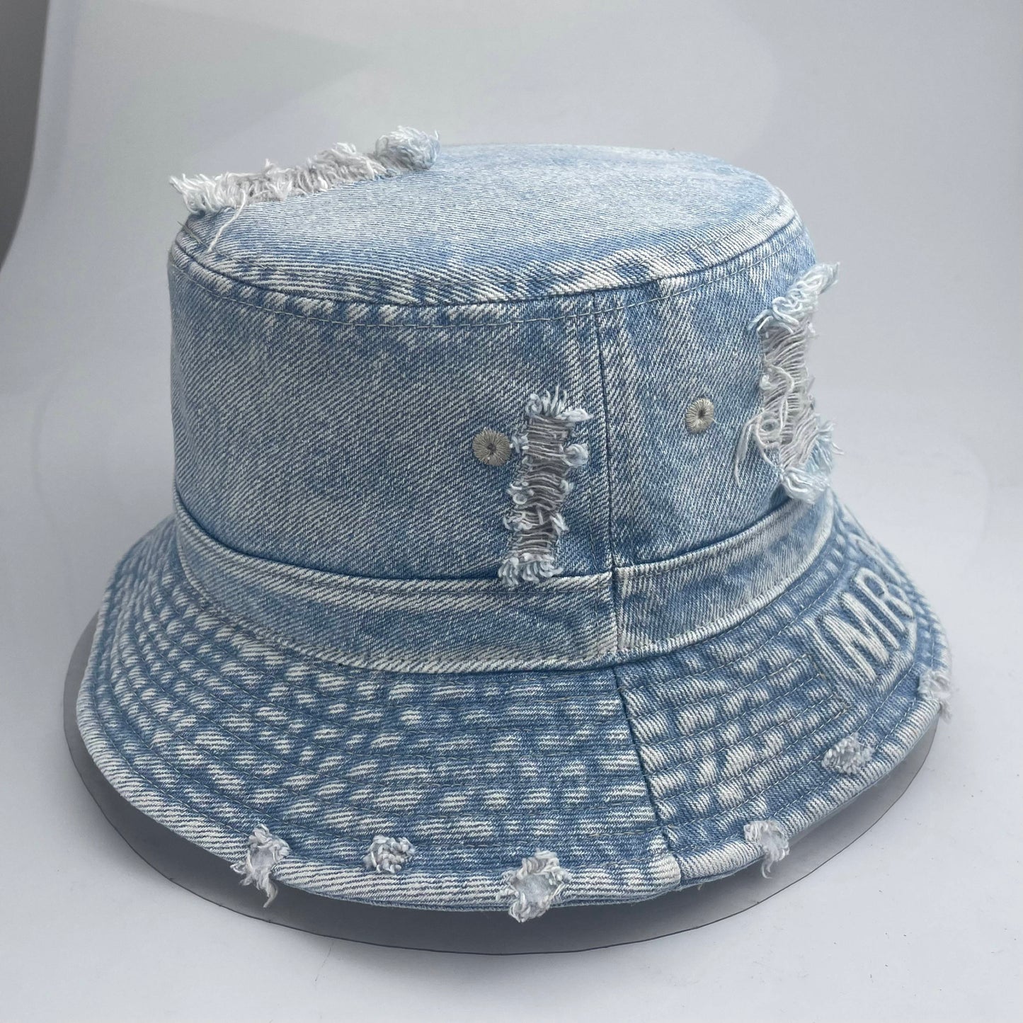 Blue Mr Lambo Denim Bucket hat