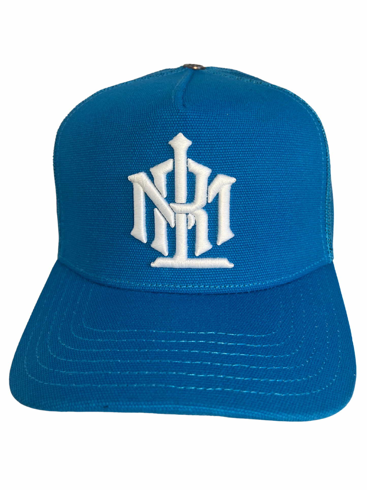 Nipsey blue Glow In the Dark Logo Trucker