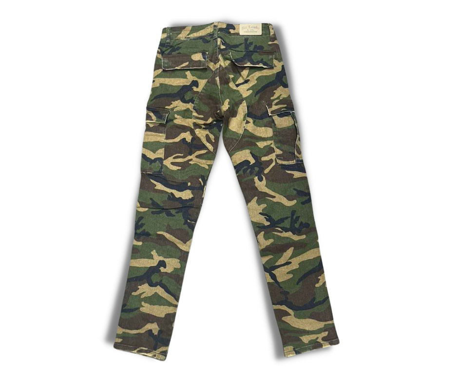 Camo Straight-Leg Cargo Pants