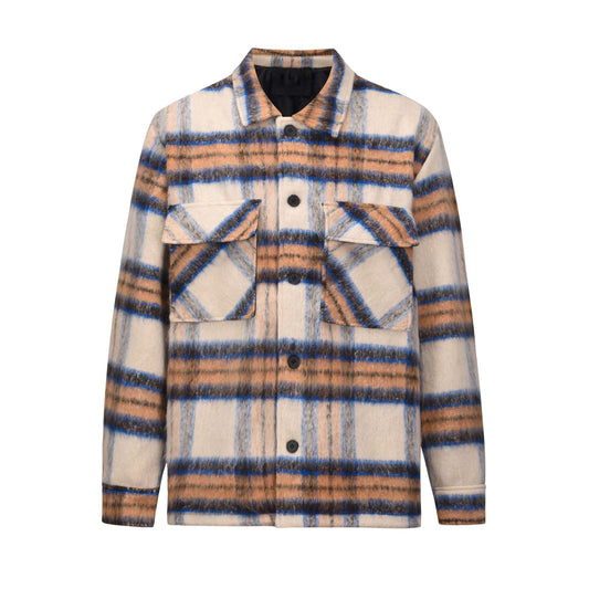 Mohair Fleece Flannel Shirt Jacket